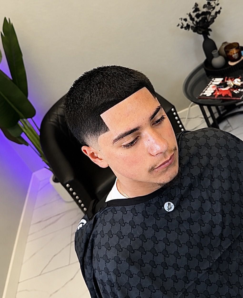 Sacred business-authored haircut portfolio example without sports overlay.